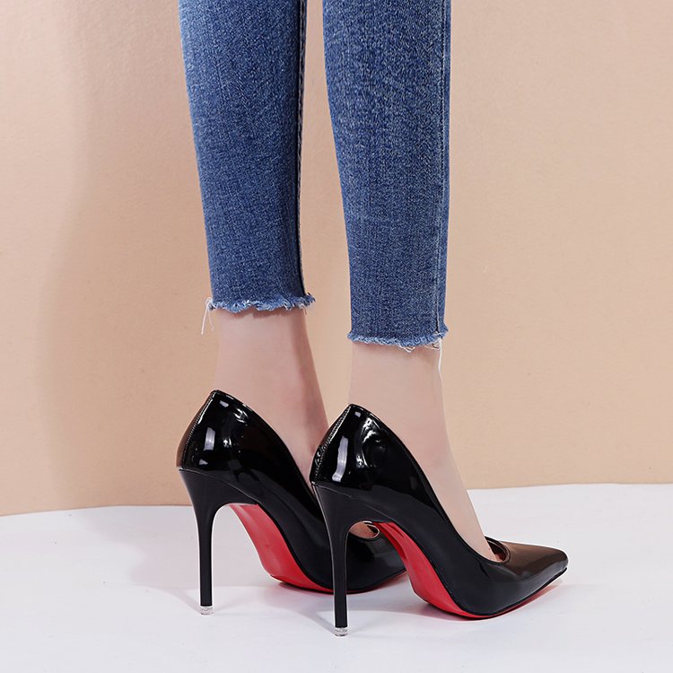 高跟鞋女工作职业细跟性感皮鞋ol