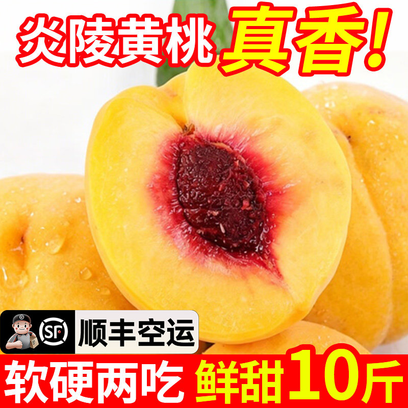 坏果包赔正宗炎陵黄桃果园直发