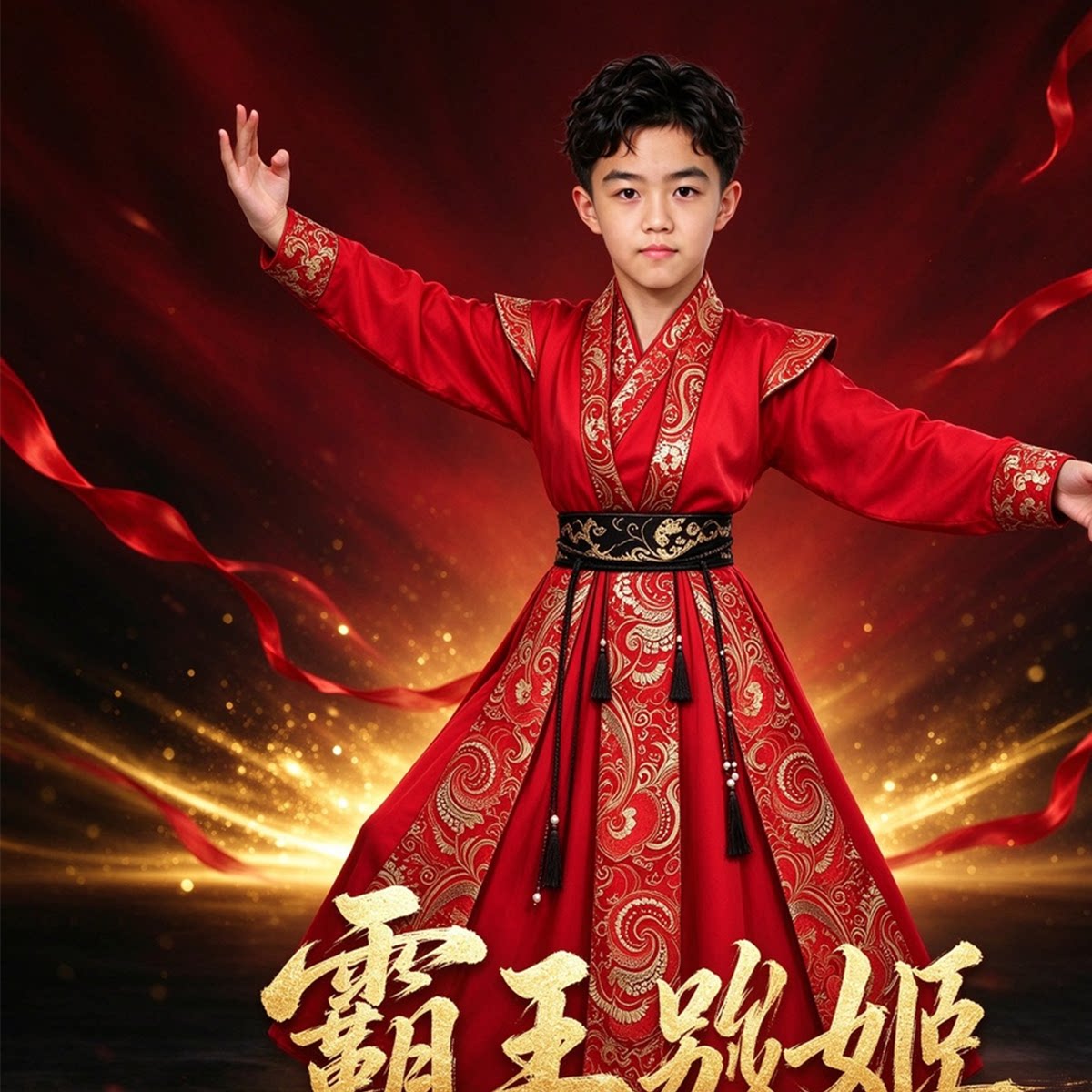 奔跑运动会打鼓服不如跳舞踏山河舞蹈演出服花木兰孤勇者儿童表演