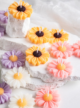 洋甘菊香薰蜡烛批发生日礼物家居装饰香氛摆件手工伴手礼香味