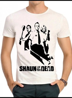 Shaun dead Shirts 僵尸肖恩 T恤 欧美 白色 T恤 西蒙佩吉 男女