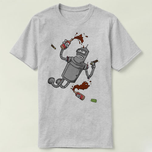 Bender Drinks Duff  男女 T-Shirt T恤