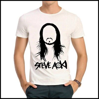 STEVE AOKI T-shirt 潮流电音之王 T恤 白色 潮爷 史蒂夫 青木T恤