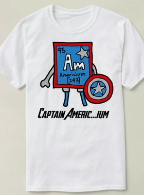 Chemistry 化学 captain americ...ium 男女diy Tee T-Shirt T恤