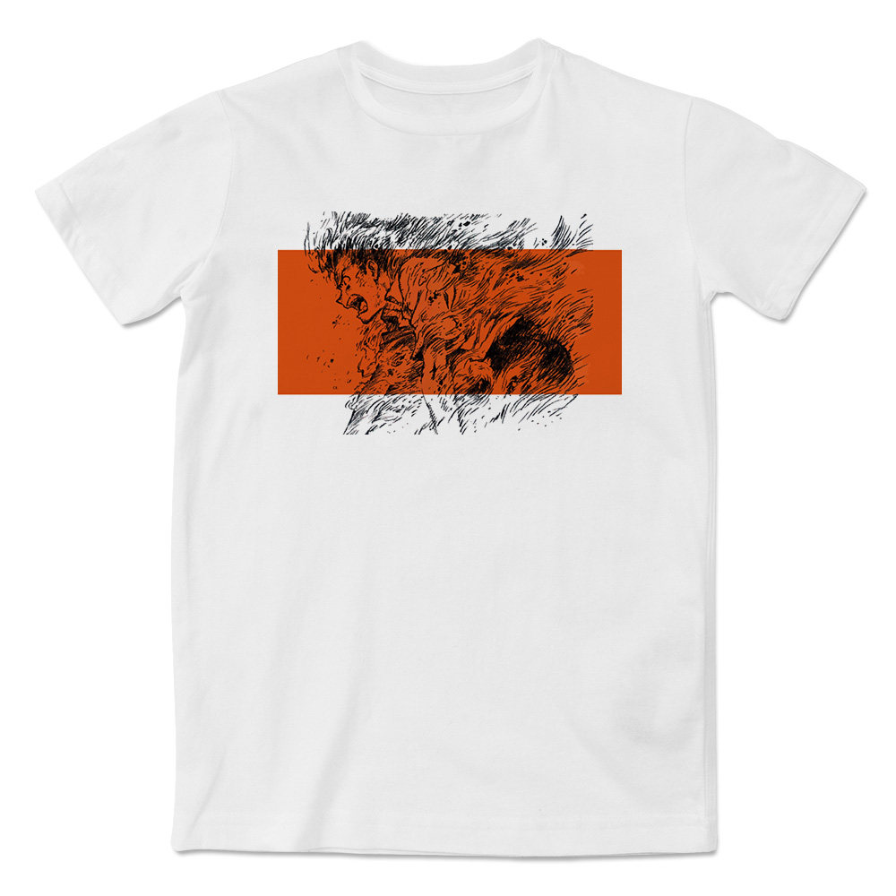 爆发的碇真嗣时尚印花短袖t恤