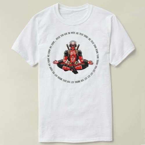 Deadpool死侍Marvel漫威Tee Shirt 定制T恤男女Sukhasana