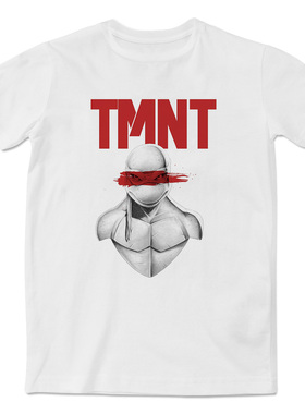 忍者神龟拉斐尔红色闪电印花短袖T恤创意休闲文化衫男女同款