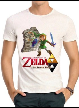 Legend of Zelda T-shirt 塞尔达传说 T恤 白色短袖 T恤 游戏 T恤