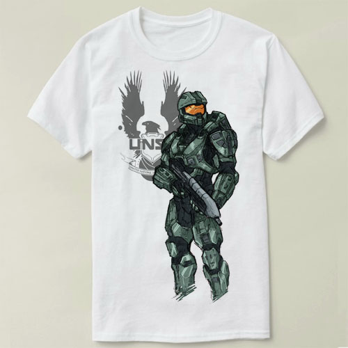 HALO Chief Tee Shirt光环士官长圆领 DIY定制T恤男女 7