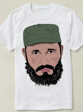 Fidel Castro 菲德尔 卡斯特罗  定制 DIY 男女 Tee T-Shirt T恤