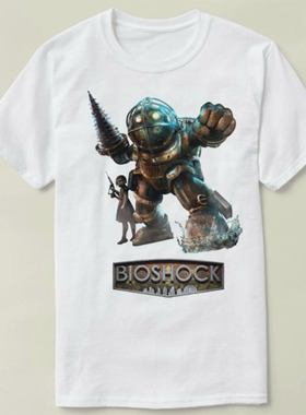 Bioshock 生化奇兵 video game Tee Shirt圆领 定制T恤