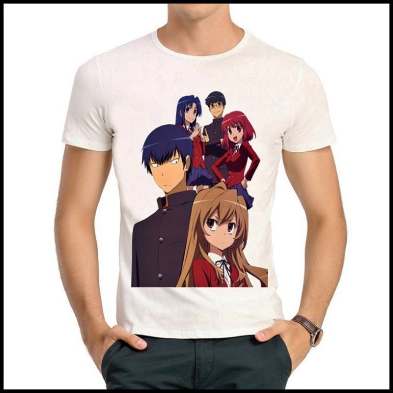 Toradora T-shirt 龙与虎 T恤 动漫 T恤 逢坂大河 T恤衫 男女