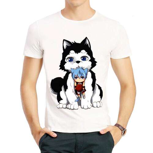 黑子的篮球T恤白色动漫短袖圆领衣服男女Kuroko no Basket tshirt