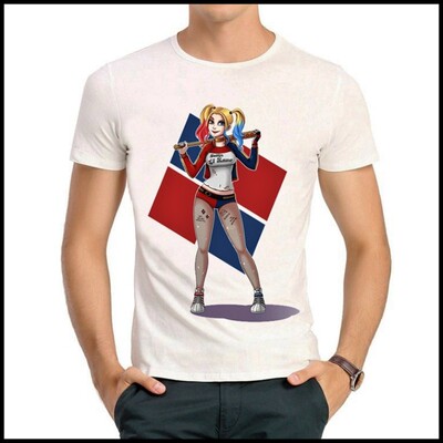 Suicide Squad T-shirt X特遣队 T恤 白色 T恤 哈莉奎因 T恤 男女