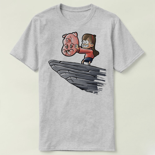 Gravity Falls 怪诞小镇 pig king  男女 Tee T-Shirt T恤