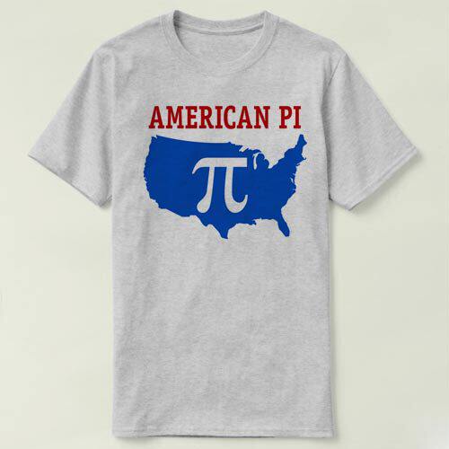 American Pi 美国派math maths 数学 圆周率 π T-Shirt T恤 衣服