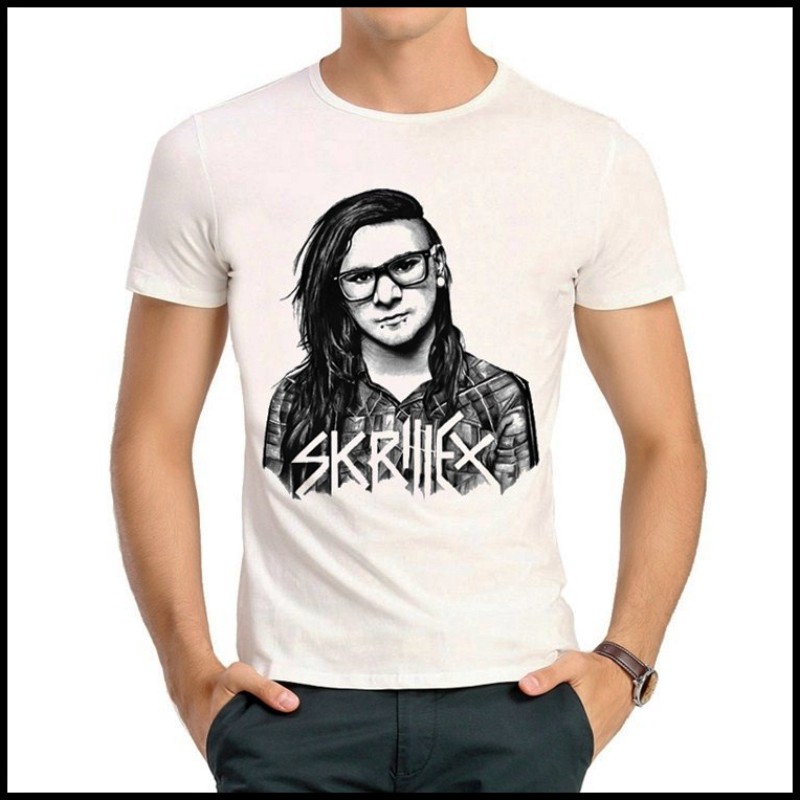 Skrillex T-shirt 史奇雷克斯 T恤 TwipzT恤 白色短袖 T恤 男女