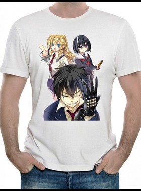 武装少女MachiavellismT恤 动漫白色短袖 武装少女T恤衫 男女