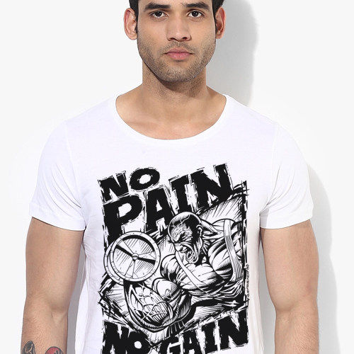 NO PAIN NO GAIN不劳无获健美健身 T-Shirt T恤 班服定制文化衫4