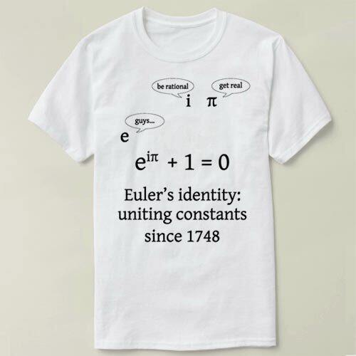 Euler identity uniting constants sind 1748 T-Shirt T恤 衣服