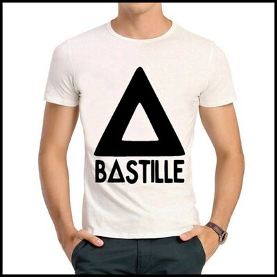 Bastille T-shirt 巴士底 T恤 白色短袖 T恤 巴士底标志 男女 T恤