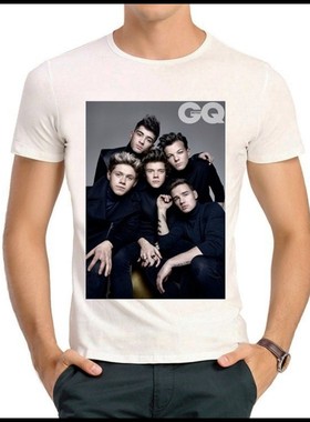 One Direction T-shirt 单向组合 T恤 欧美乐队 白色 T恤 1D T恤