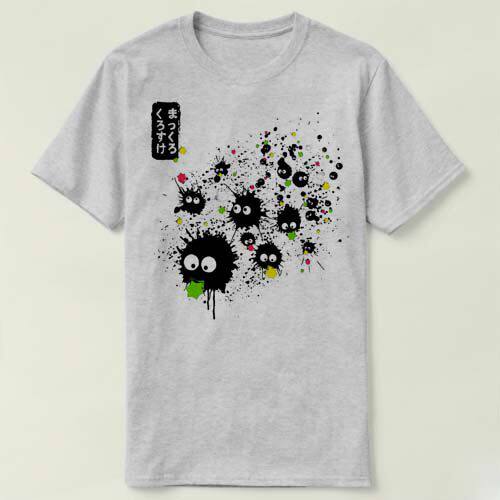 Ghibli Makkuro Kurosuke Ink 吉卜力 宫崎骏 千寻 T-Shirt T恤