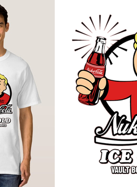 Fallout 4 vault boy辐射4T-Shirt男女T恤班服定制TEE圆领 9