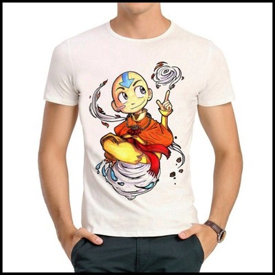 Avatar Airbender T-shirt 降世神通 T恤 白色短袖 T恤 动漫T恤