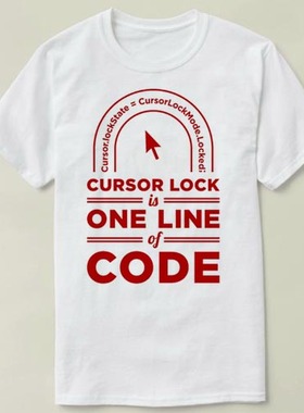 Cursor Lock Is One Line of Code   DIY Tee T-Shirt T恤 衣服