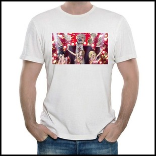 shirt 短袖 Street 男女 白色 Girls T恤 Back 后街女孩