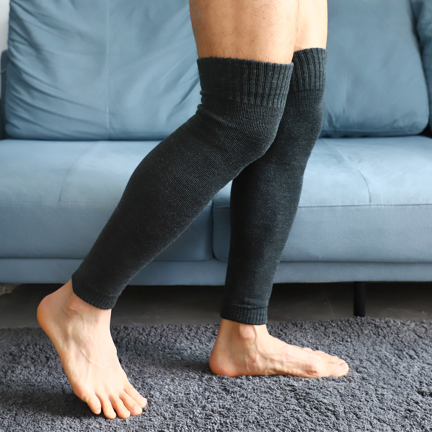 岩也男士长筒护膝羊毛袜冬季绒加厚保暖过膝弹力简约高筒袜套防滑,女士内衣/男士内衣/家居服,长筒袜,淘宝优惠券,粉丝福利购,淘宝优惠卷