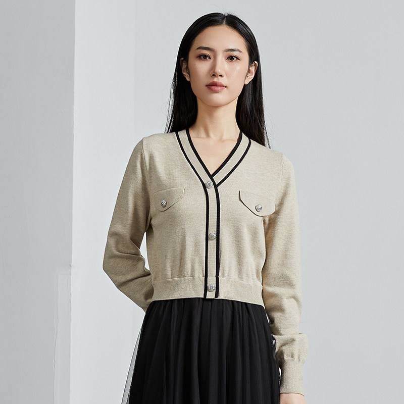 oldcolour秋季新款假两件针织拼接连衣裙女气质网纱裙P341002A1