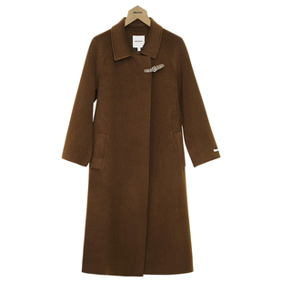 oldcolour复古长款毛呢外套冬季新款双面羊绒羊毛大衣女O43152049