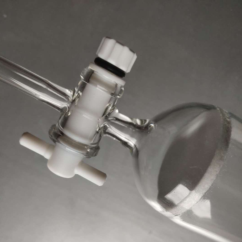 层析柱砂/砂芯玻璃无柱 闪定制过滤活塞标准空口四氟层析柱式柱芯