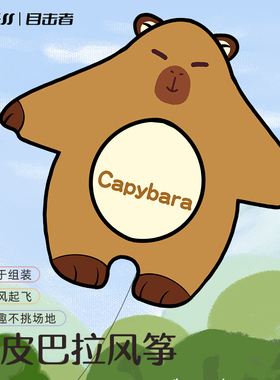 WITESS潍坊卡皮巴拉风筝蛇年新款儿童微风易飞大人大型高档卡通