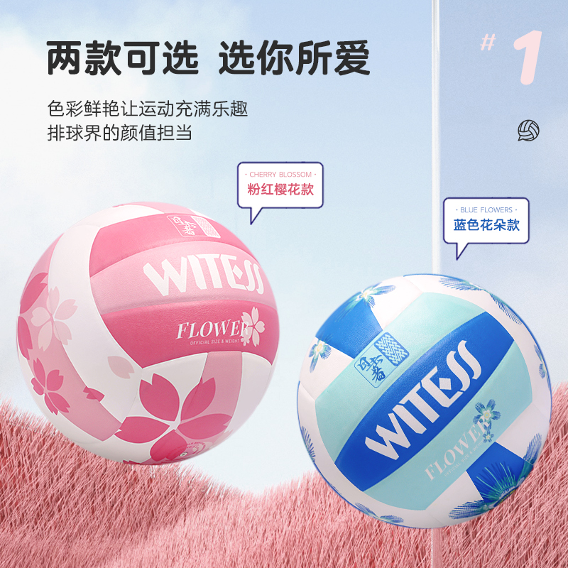 witess5号正品软皮室内训练排球