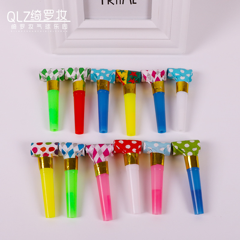 纸吹龙吹吹卷儿童幼儿园助兴回礼玩具口哨子生日派对喇叭助威道具