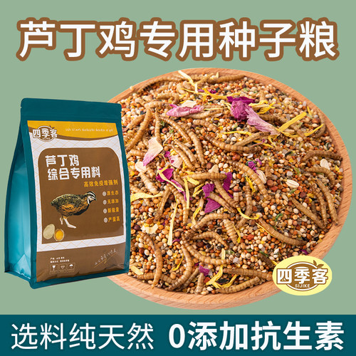 昂三只芦丁鸡全期营养零食种子粮