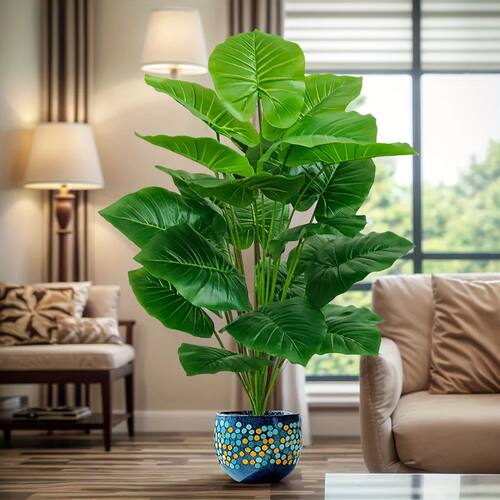 One Pcs 100cm Lifelike Artificial Palm Tree with 18 Leaves -