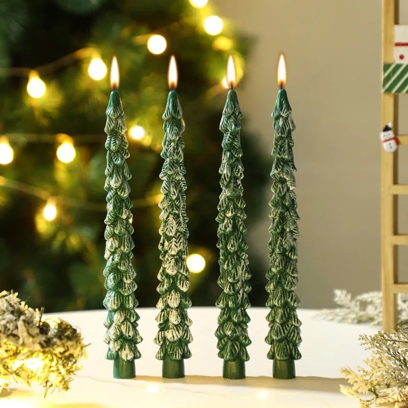 Christmas Tree Long Pole Shaped Aromatherapy Candles Christm