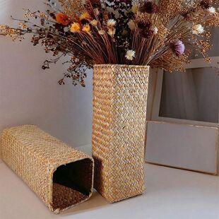 Handmade Woven Flower Vase Creative Flower Basket Weaving Ro