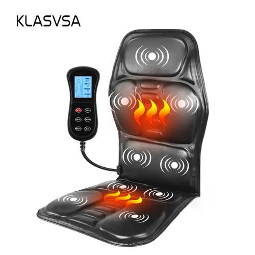 Electric Back Massager Massage Chair Cushion Heating Vibrato