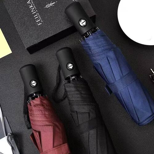 Automatic Rain & Sun Umbrella Black Coating Parasol Anti-UV