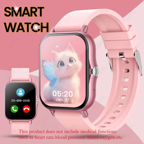 Stylish Fullscreen Touch Smartwatch Suita NotificationsCusto