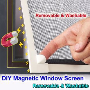 Screen Net Magnetic Fly DIY Mosquito Made Invisible Mesh