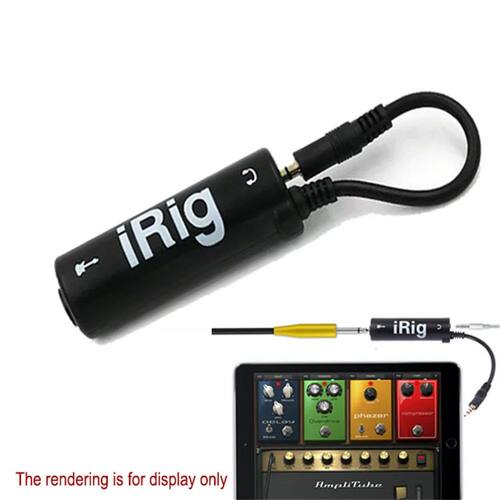 1 pc IRIG guitar interface converter 3.5mm audio cable with