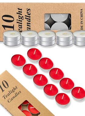 10/50 small sized candles for parties and home decoration in