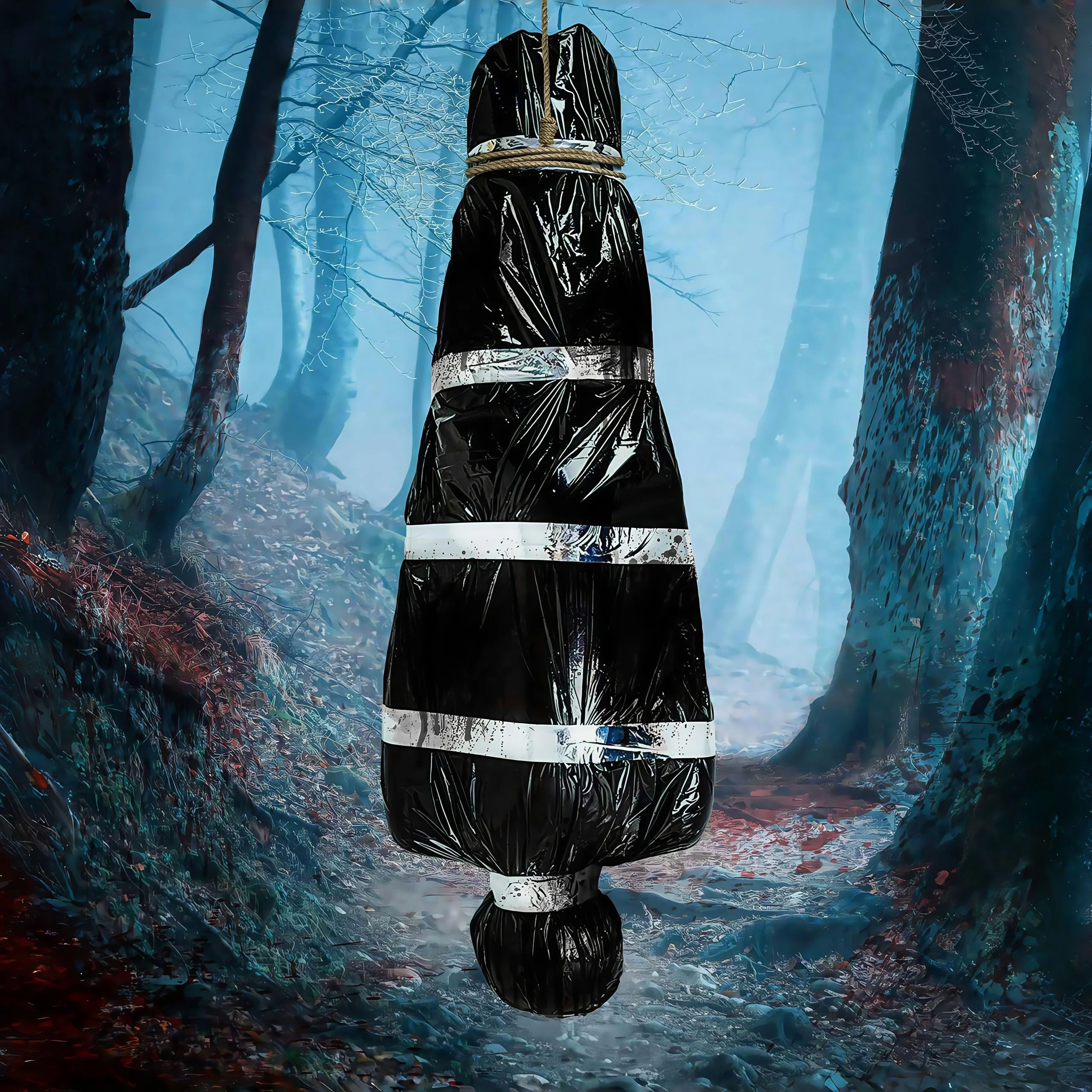 150cm/5ft Hanging Corpse Dead Victim Props, Scary Haunted Cr