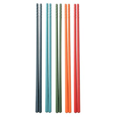 5 Pairs Silicone Chopsticks Set Non-slip Chopsticks Noodle S